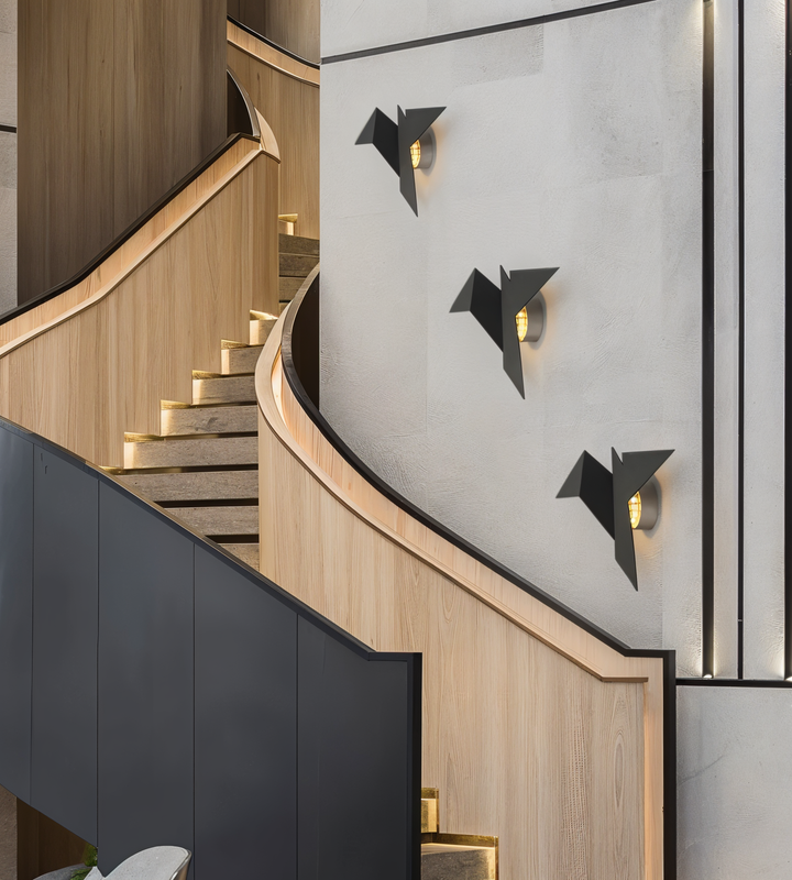Lisslune | OriTori Wall Light - Geometric Origami Bird Wall Light - Japanese Style Wall Light Design
