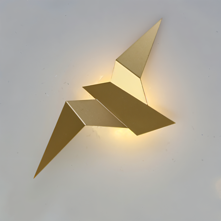 Lisslune | OriTori Wall Light - Geometric Origami Bird Wall Light - Japanese Style Wall Light Design