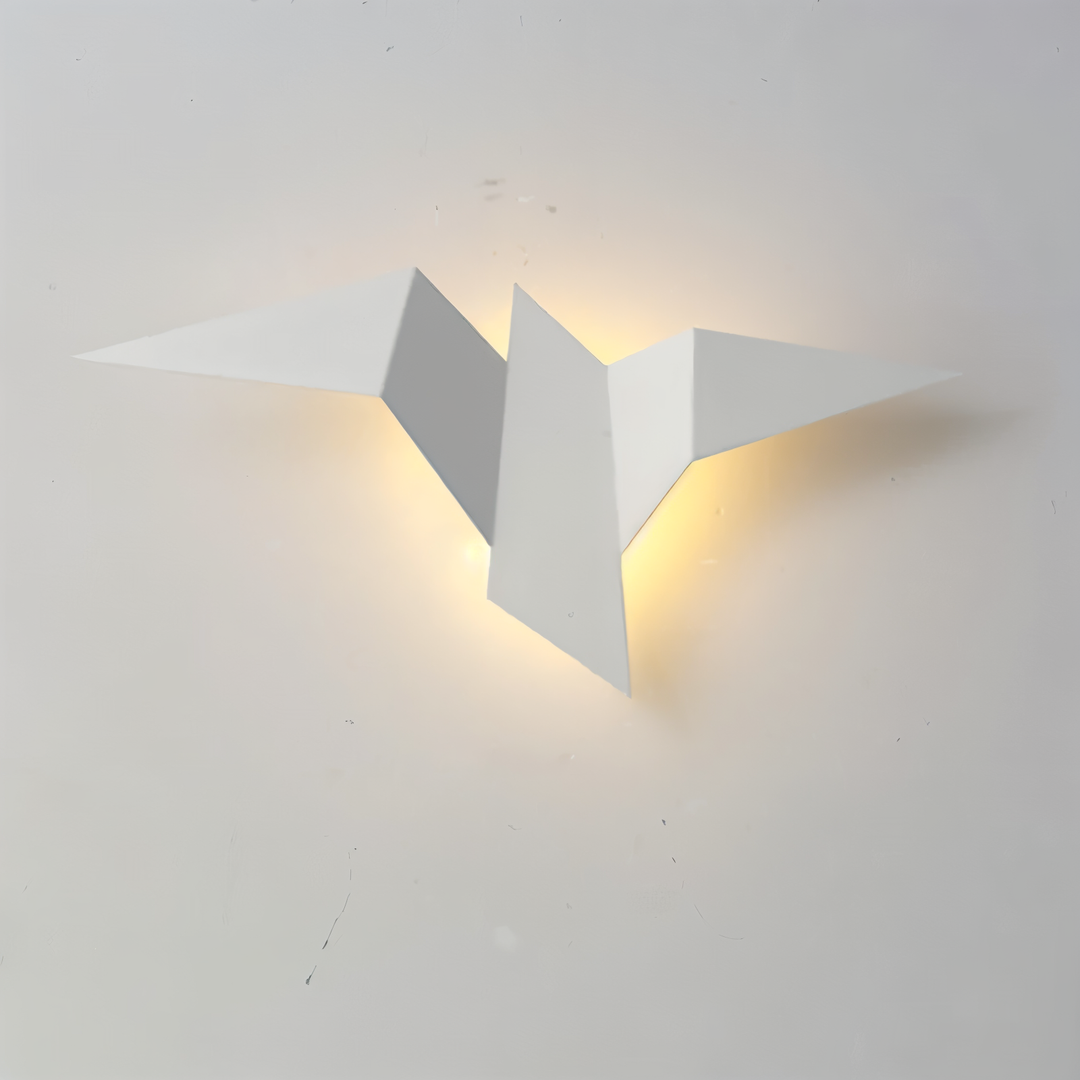 Lisslune | OriTori Wall Light - Geometric Origami Bird Wall Light - Japanese Style Wall Light Design