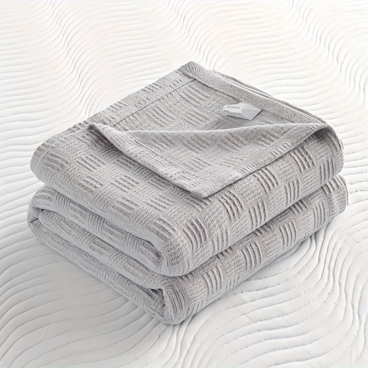 Lisslune | LUMINOFT – Breathable knitted cotton blanket