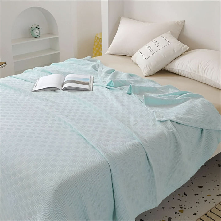 Lisslune | LUMINOFT – Breathable knitted cotton blanket