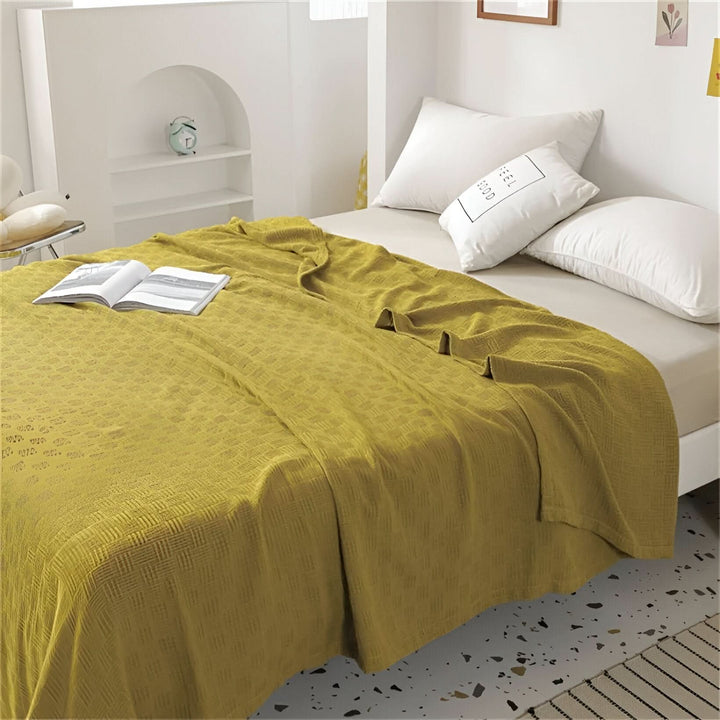 Lisslune | LUMINOFT – Breathable knitted cotton blanket
