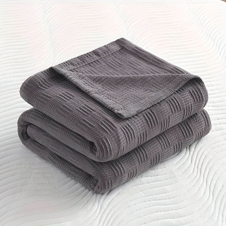 Lisslune | LUMINOFT – Breathable knitted cotton blanket
