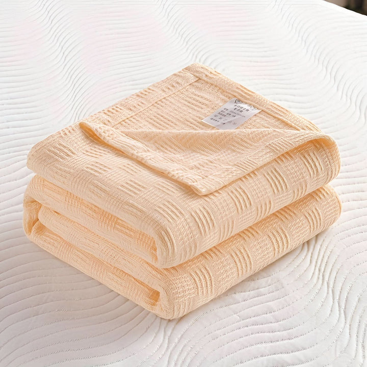 Lisslune | LUMINOFT – Breathable knitted cotton blanket
