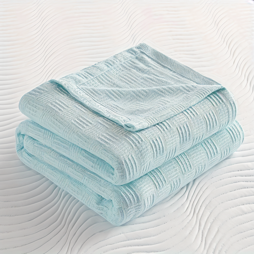 Lisslune | LUMINOFT – Breathable knitted cotton blanket