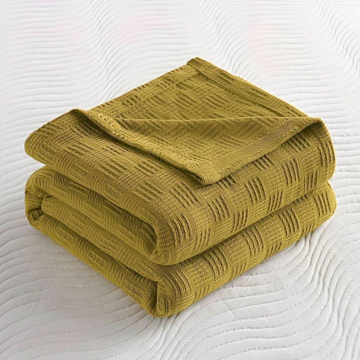 Lisslune | LUMINOFT – Breathable knitted cotton blanket
