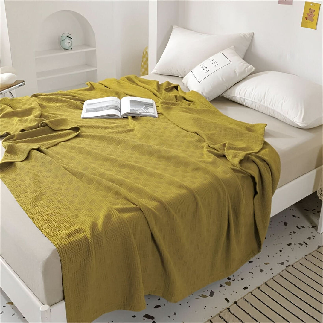 Lisslune | LUMINOFT – Breathable knitted cotton blanket