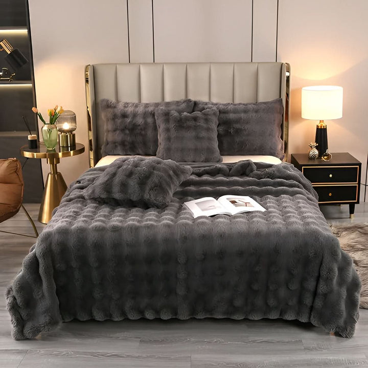 Lisslune | WARMPLAID - Heated fleece blanket
