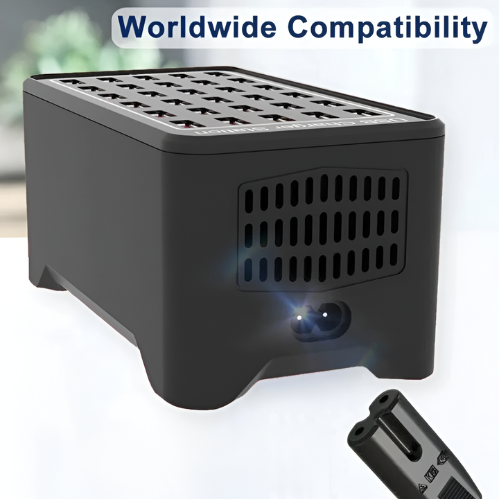 Lisslune | PowerPort Pro 30 - Universal Multi-USB Charging Station with 30 Ports
