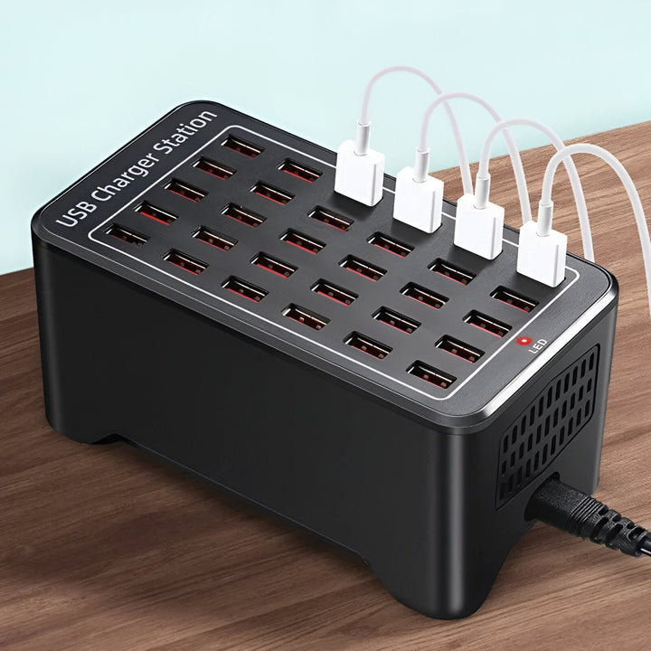 Lisslune | PowerPort Pro 30 - Universal Multi-USB Charging Station with 30 Ports