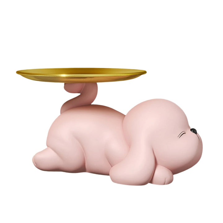 Lisslune | Decorative dog bowl holder with tray
