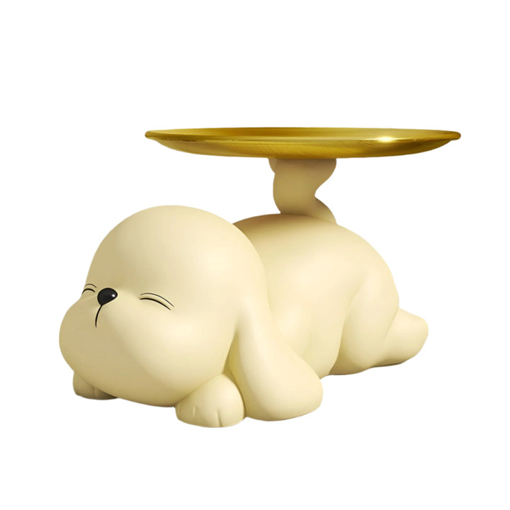 Lisslune | Decorative dog bowl holder with tray