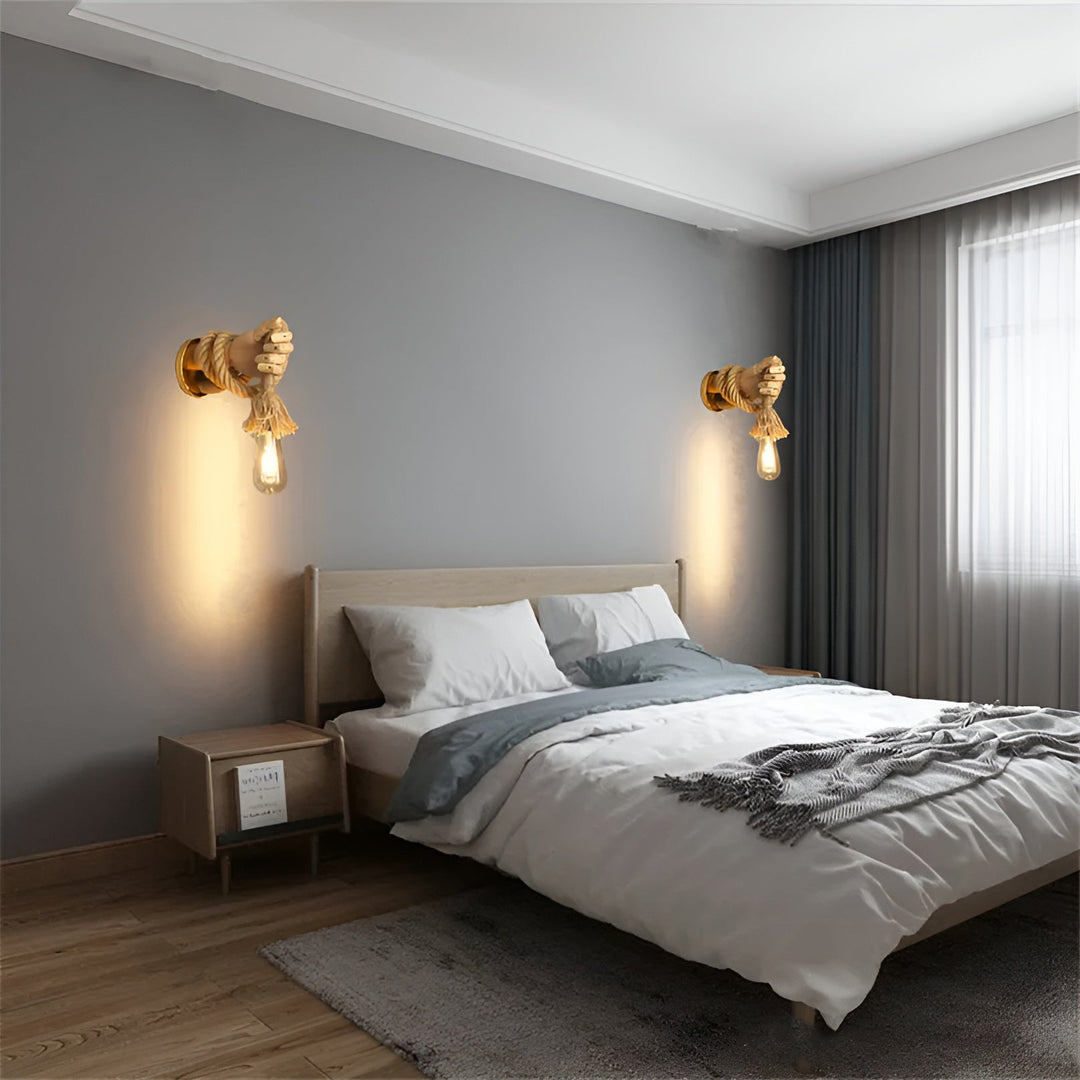 Lisslune | Rope - Rustic Wall Lamp with Timeless Design