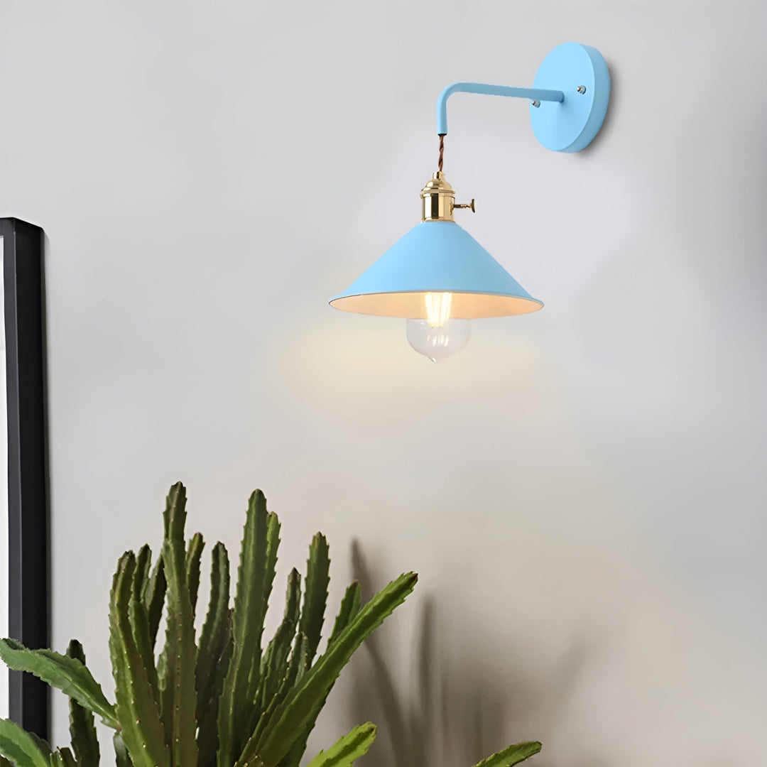 Lisslune | Retro Vintage Wall Lamp - Vintage-inspired Cone Metal Wall Lamp