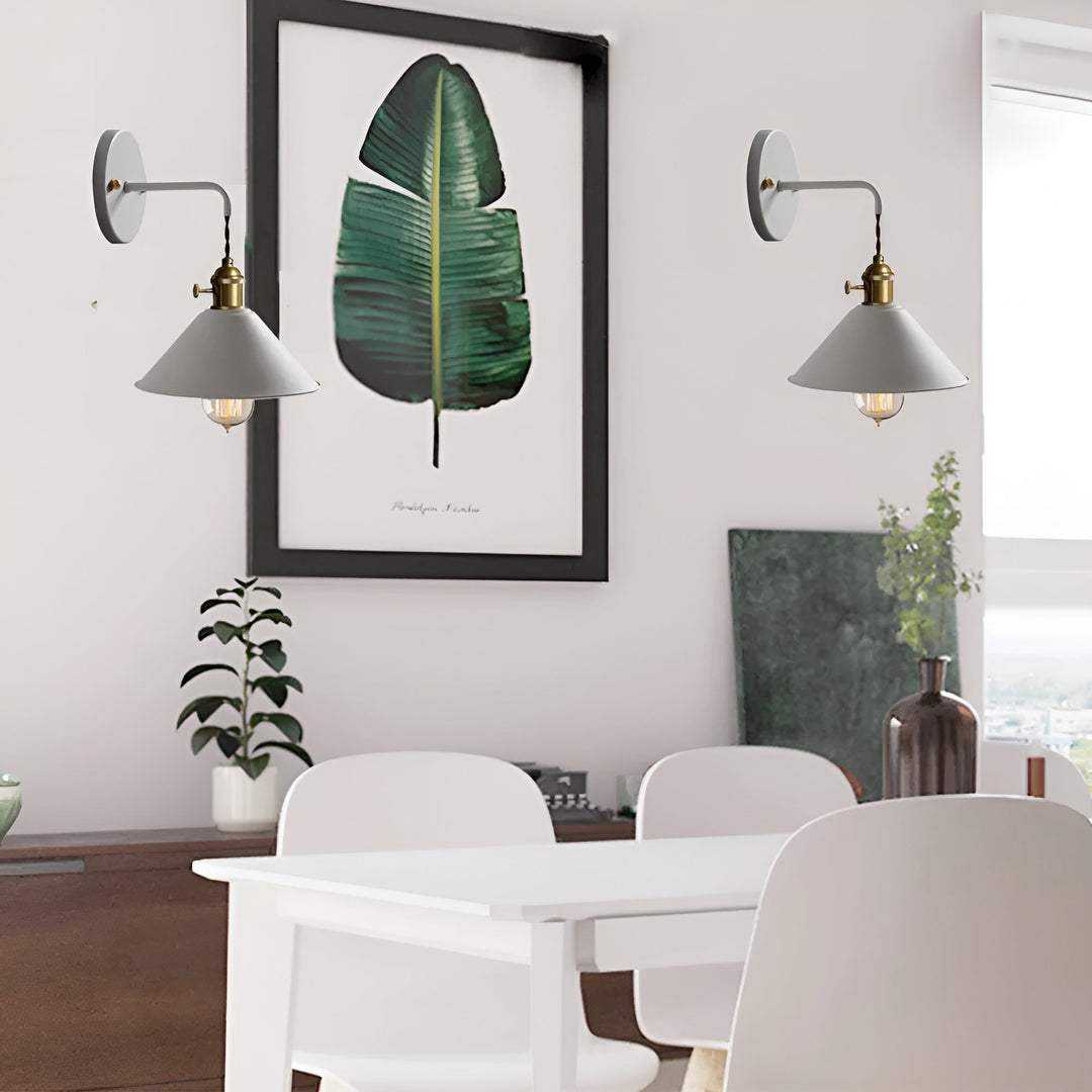 Lisslune | Retro Vintage Wall Lamp - Vintage-inspired Cone Metal Wall Lamp