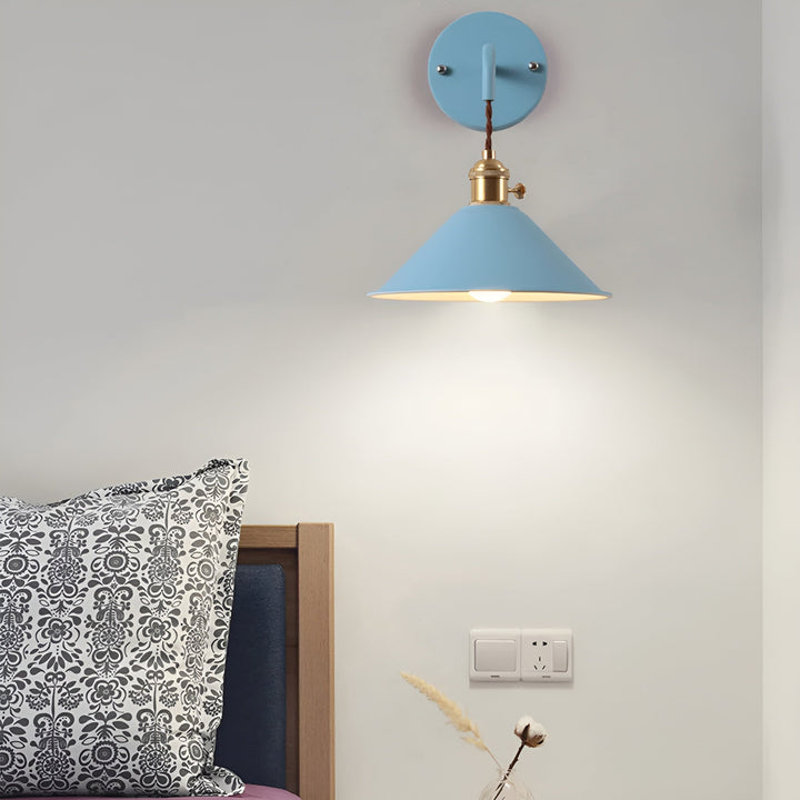 Lisslune | Retro Vintage Wall Lamp - Vintage-inspired Cone Metal Wall Lamp