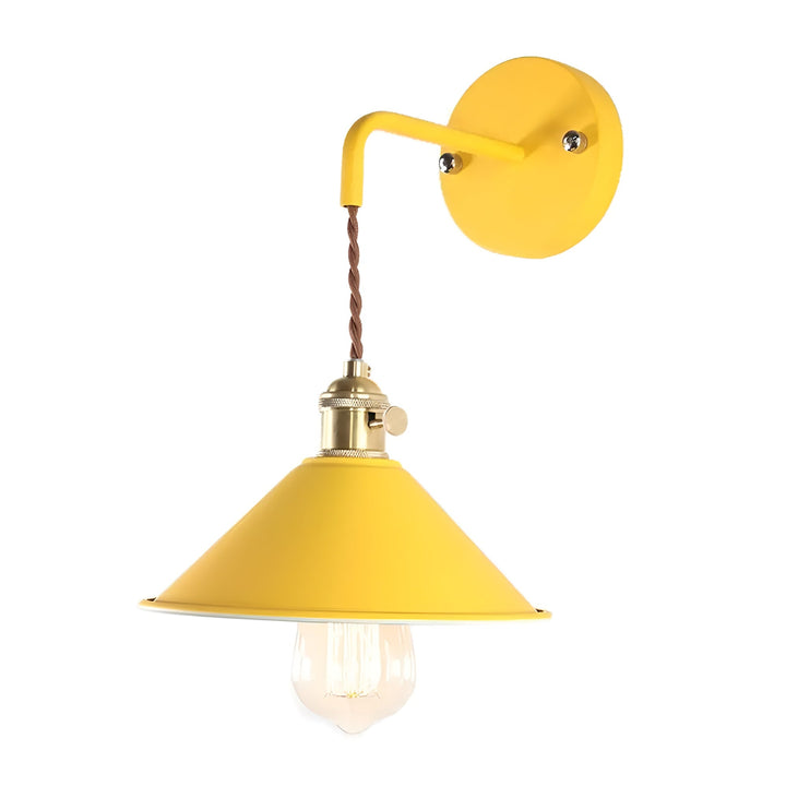 Lisslune | Retro Vintage Wall Lamp - Vintage-inspired Cone Metal Wall Lamp