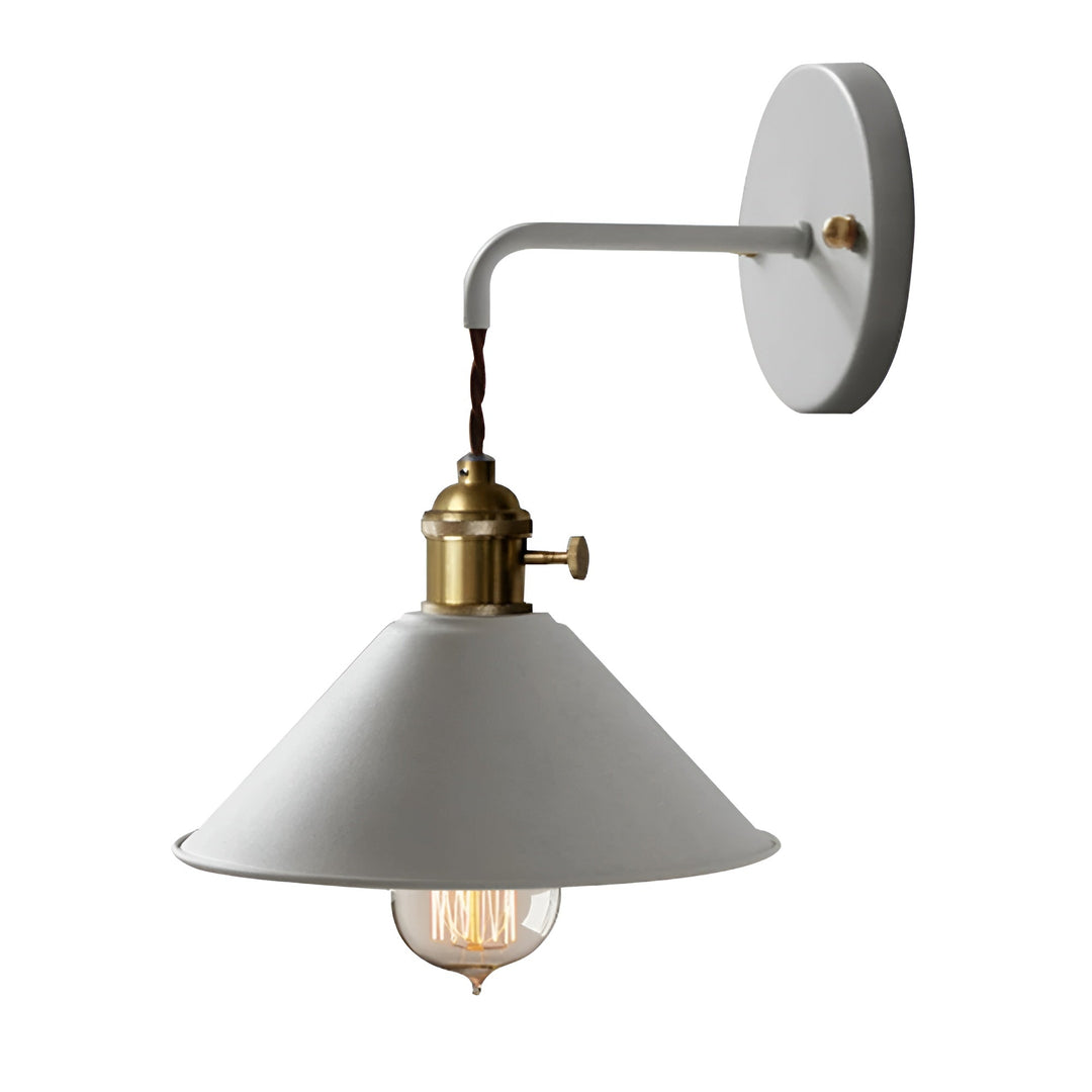 Lisslune | Retro Vintage Wall Lamp - Vintage-inspired Cone Metal Wall Lamp