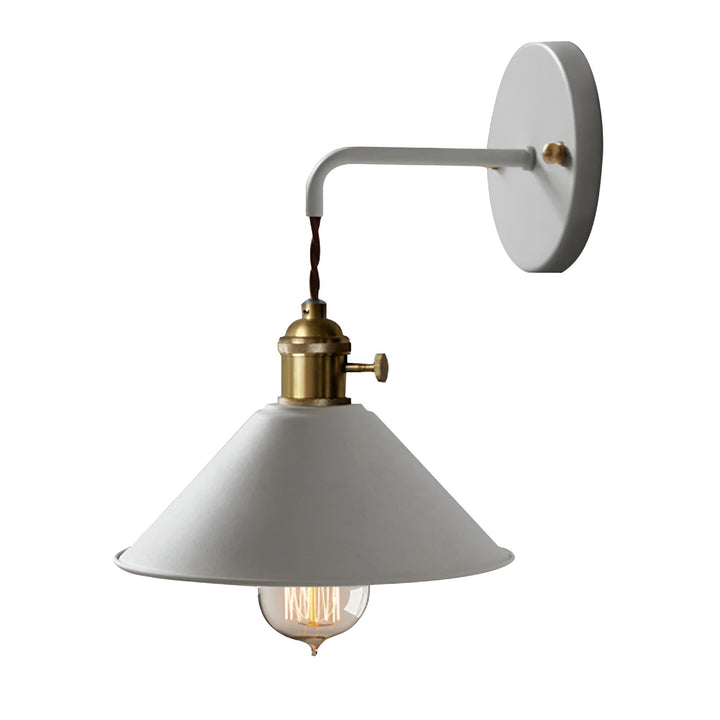 Lisslune | Retro Vintage Wall Lamp - Vintage-inspired Cone Metal Wall Lamp