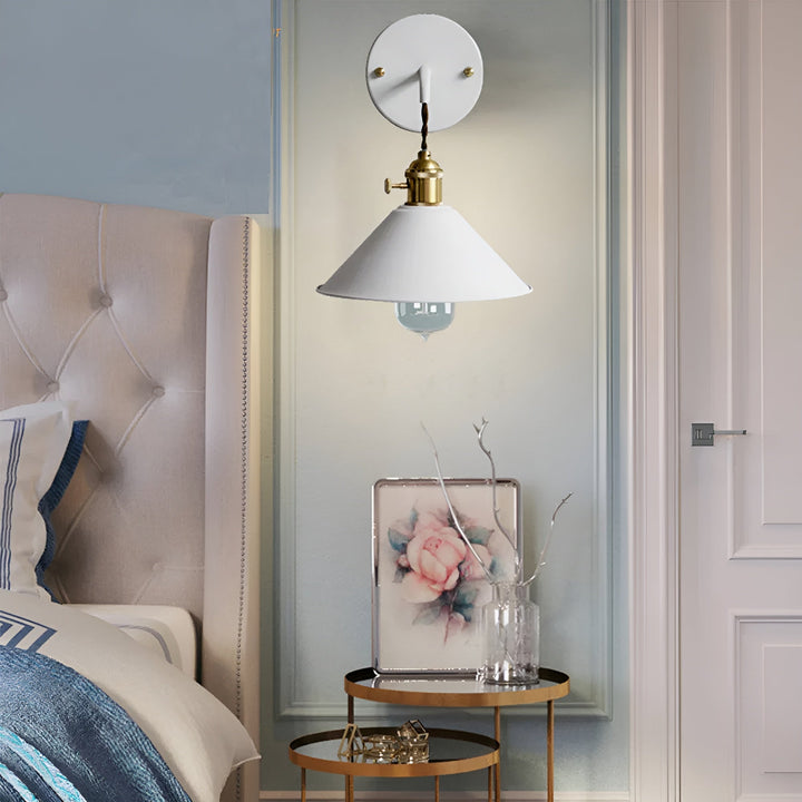 Lisslune | Retro Vintage Wall Lamp - Vintage-inspired Cone Metal Wall Lamp