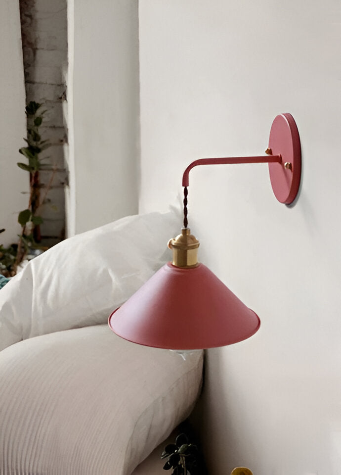 Lisslune | Retro Vintage Wall Lamp - Vintage-inspired Cone Metal Wall Lamp