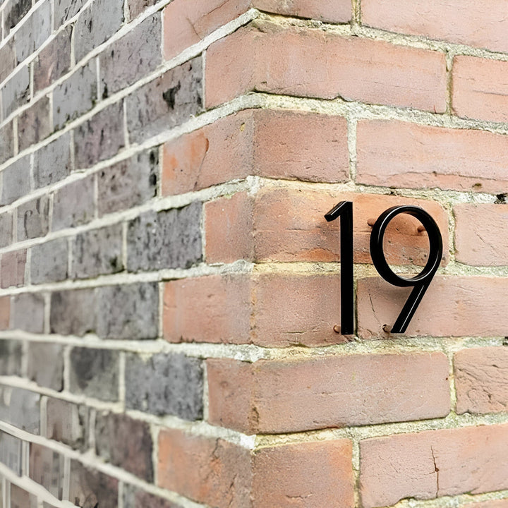 Lisslune | Black Full House Number - House Number Modern - House Number Sign