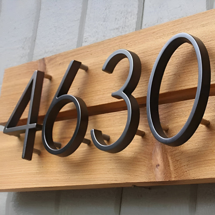 Lisslune | Black Full House Number - House Number Modern - House Number Sign