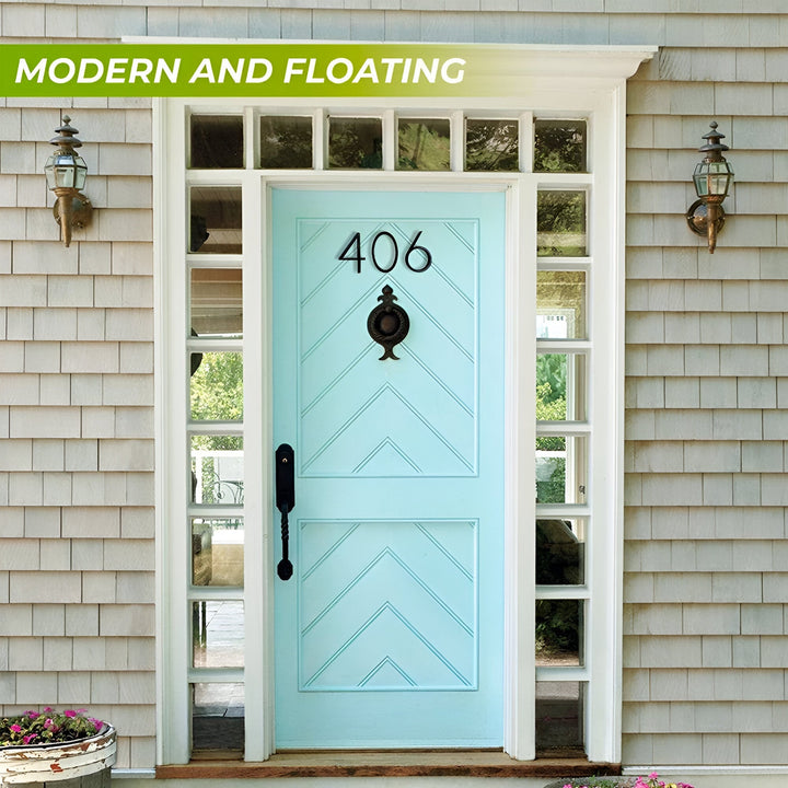 Lisslune | Black Full House Number - House Number Modern - House Number Sign
