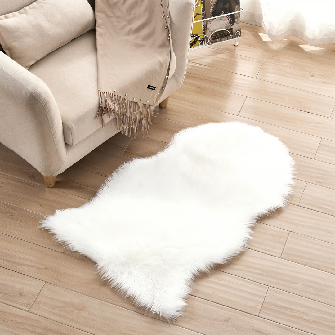 Lisslune | ShearLuxe Synthetic Fur Rug – Soft Artificial Sheepskin for Home Decoration