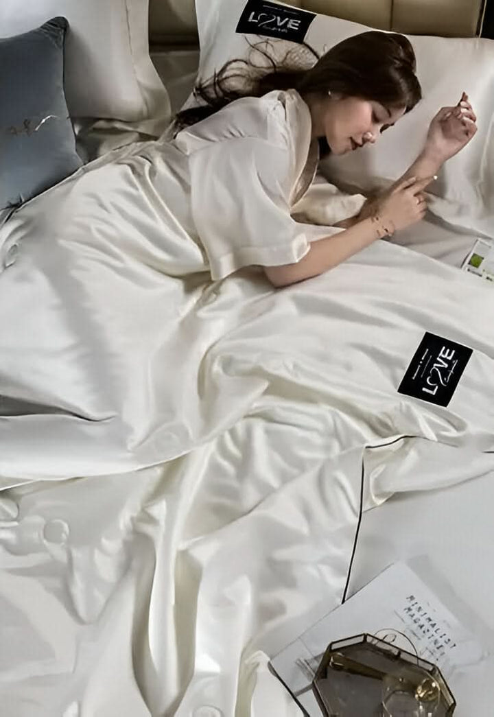 Lisslune | FLUFFINA - Premium Satin Silk Bedding