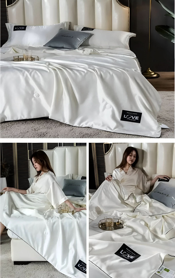 Lisslune | FLUFFINA - Premium Satin Silk Bedding