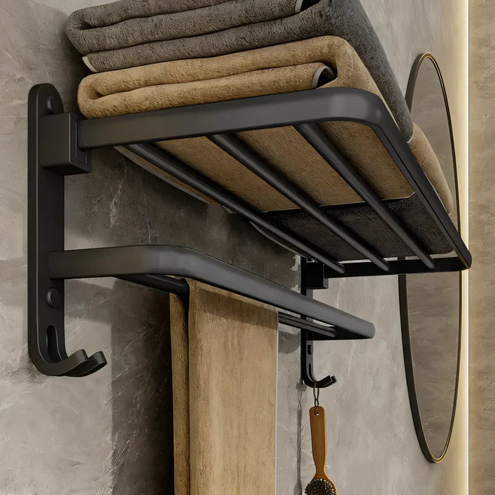 Lisslune | TowelFlex Wall Mounted Double Towel Bar