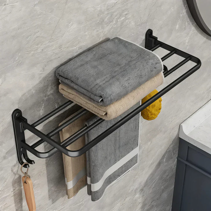 Lisslune | TowelFlex Wall Mounted Double Towel Bar