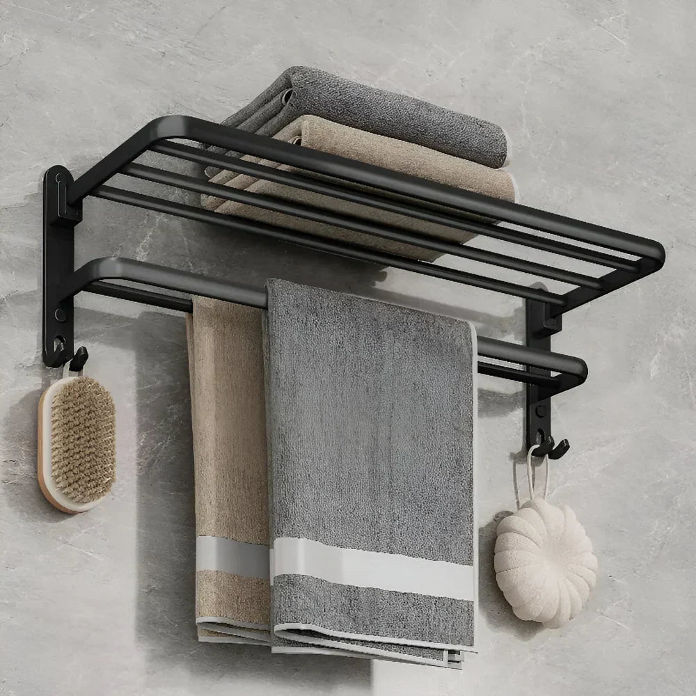 Lisslune | TowelFlex Wall Mounted Double Towel Bar