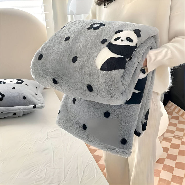 Lisslune | SNUGSPOT – Colorful Checkered Fleece Blanket