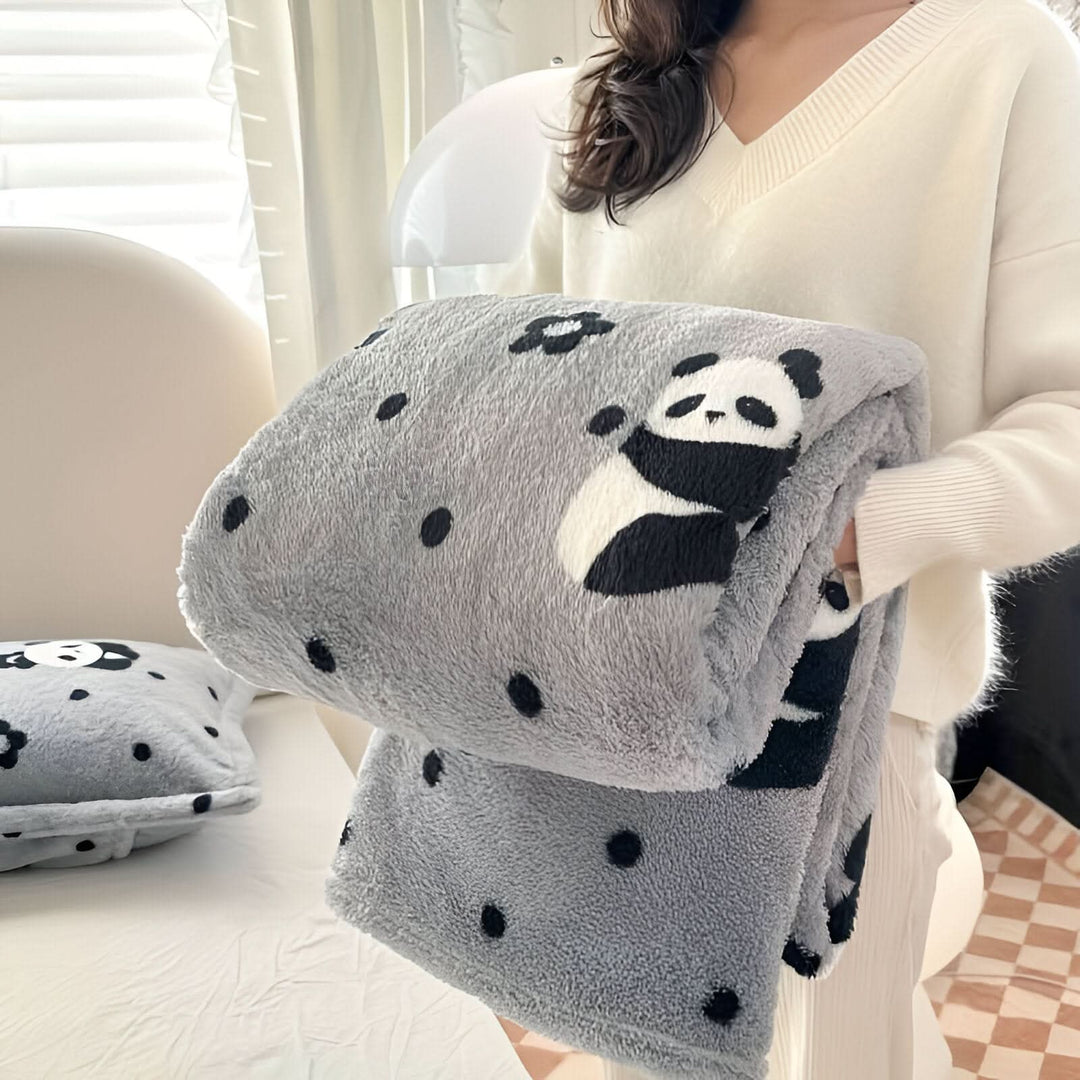 Lisslune | SNUGSPOT – Colorful Checkered Fleece Blanket