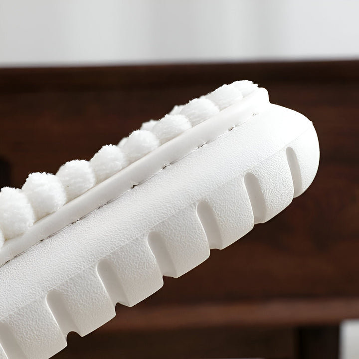 Lisslune | Sofie - Plush Lined Slippers with Cross Band