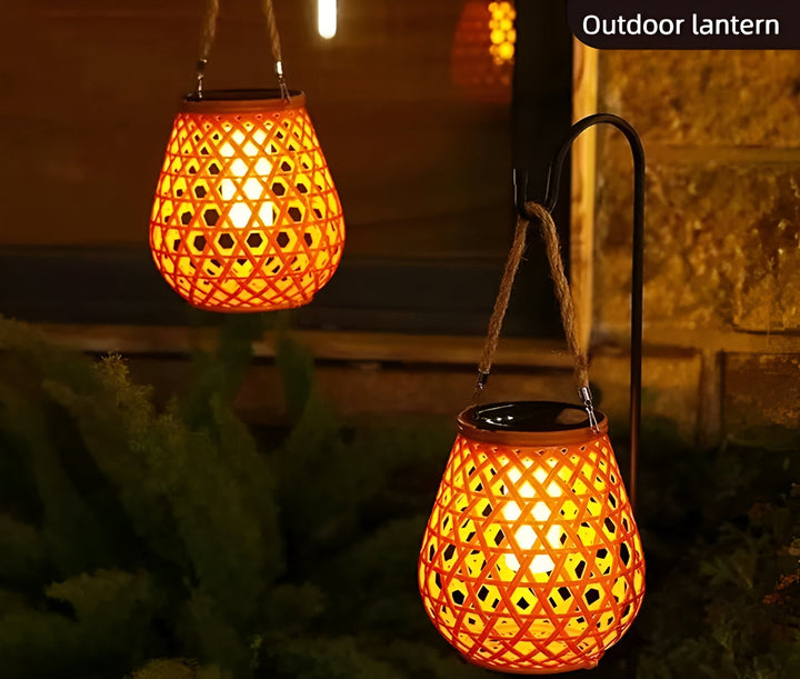 Lisslune | Solara – Woven Solar Garden Lantern
