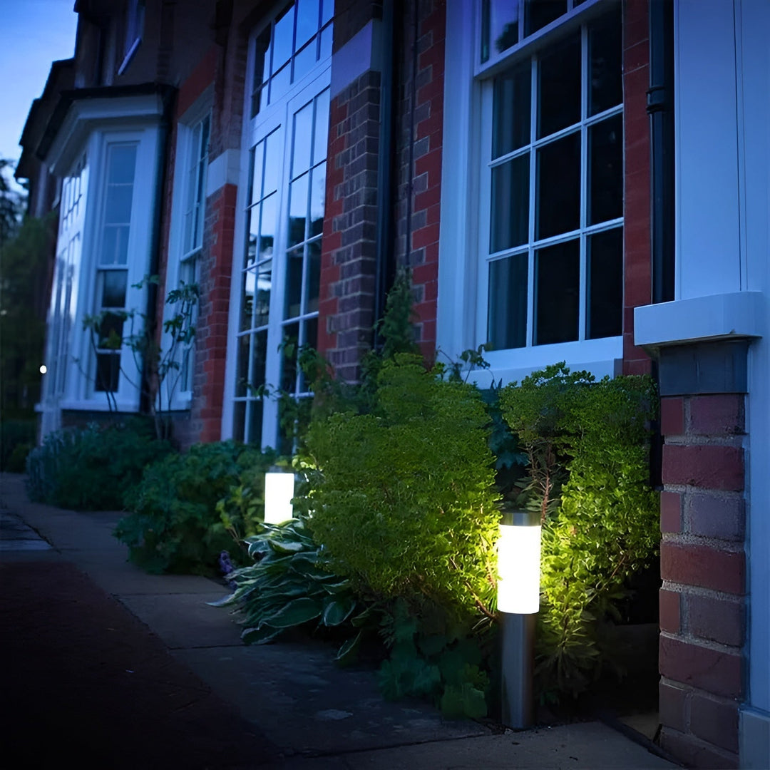 Lisslune | SolarShimmer - Stainless Steel Solar Post Lights Outdoor Lamp