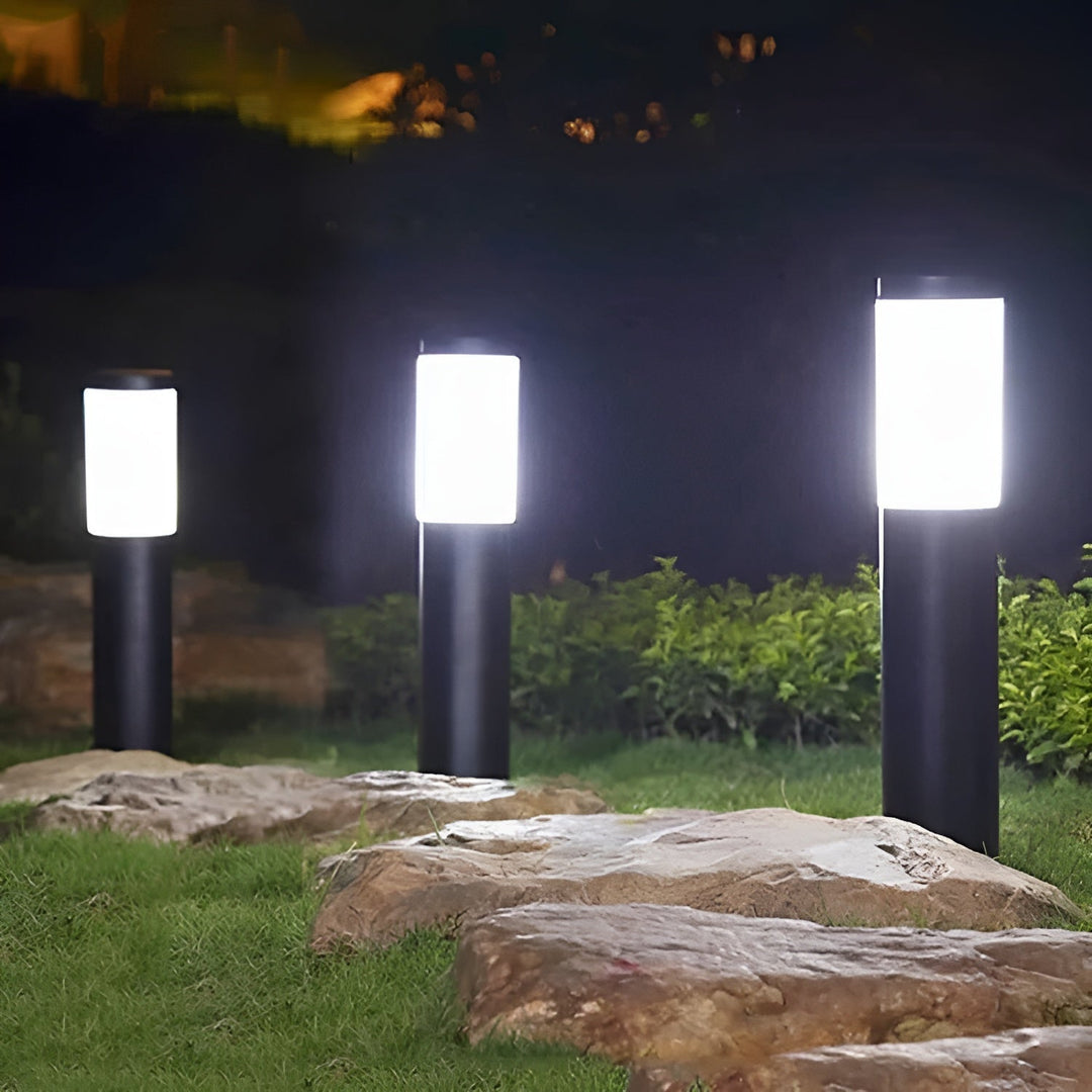Lisslune | SolarShimmer - Stainless Steel Solar Post Lights Outdoor Lamp