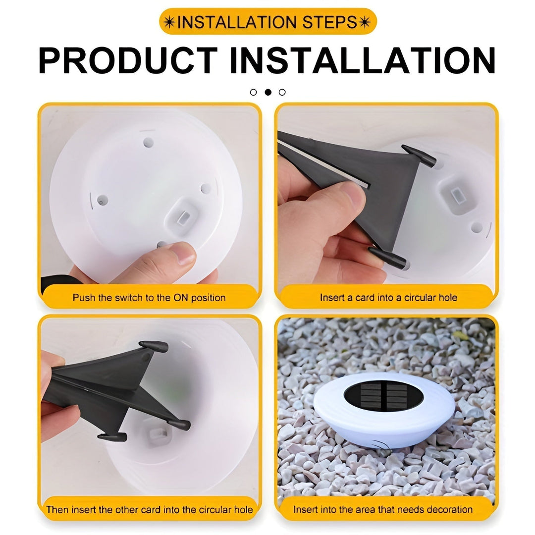 Lisslune | LED Solar Outdoor Lamp | Weatherproof, Easy Installation & Ideal for Garden and Patio Lighting