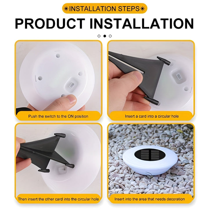 Lisslune | LED Solar Outdoor Lamp | Weatherproof, Easy Installation & Ideal for Garden and Patio Lighting