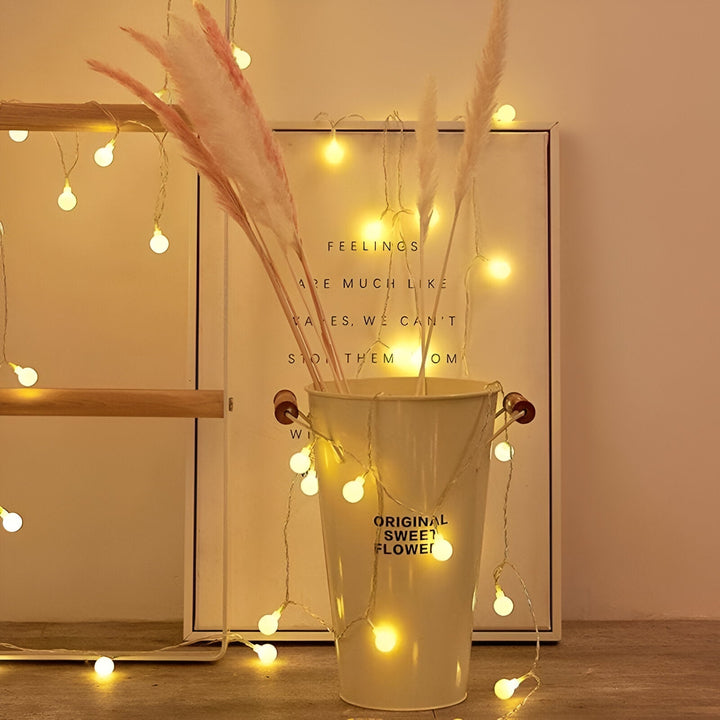 Lisslune | Sparkle String Lights - Decorative Ball, Flower, Star, Snowflake LED String Lights