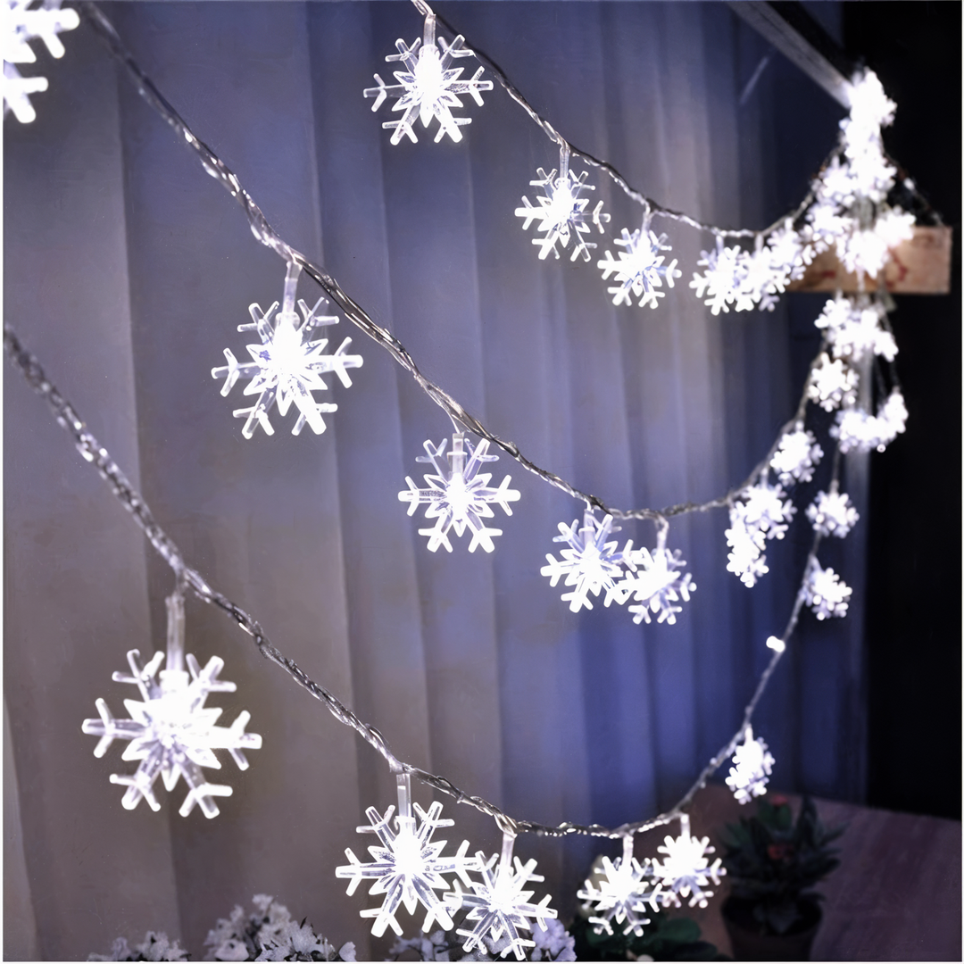Lisslune | Sparkle String Lights - Decorative Ball, Flower, Star, Snowflake LED String Lights