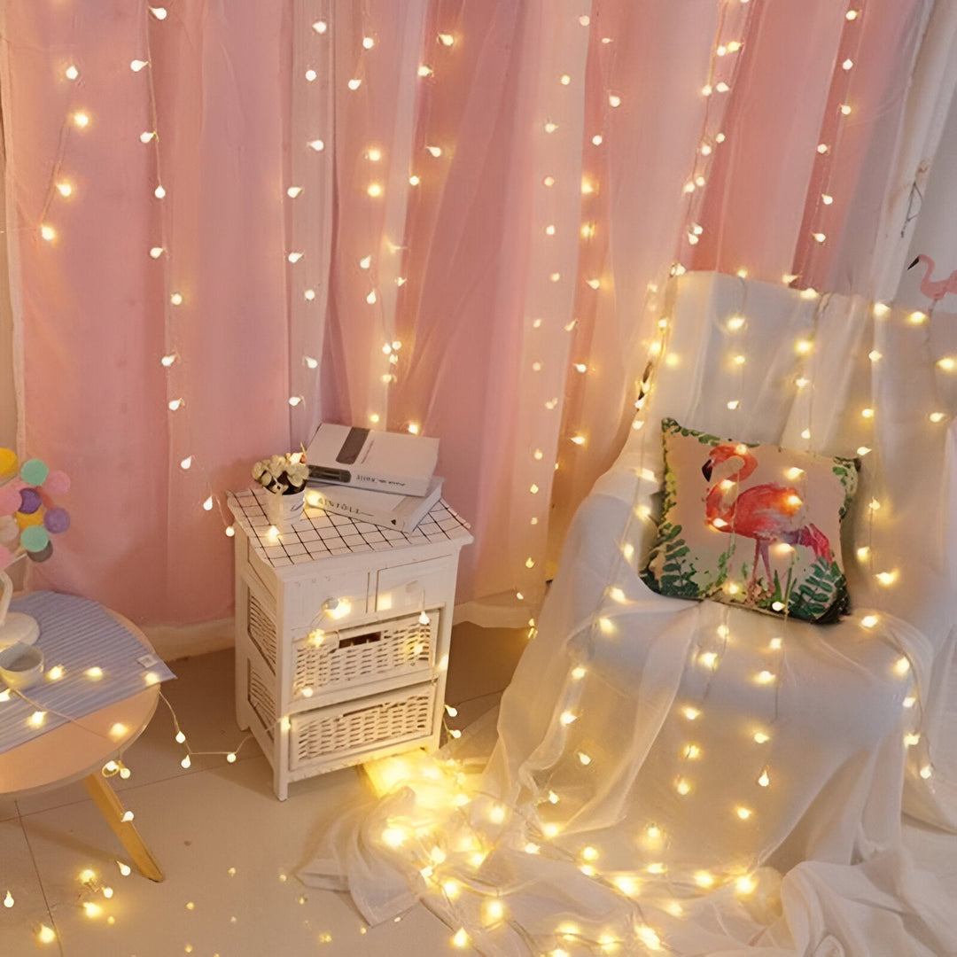 Lisslune | Sparkle String Lights - Decorative Ball, Flower, Star, Snowflake LED String Lights
