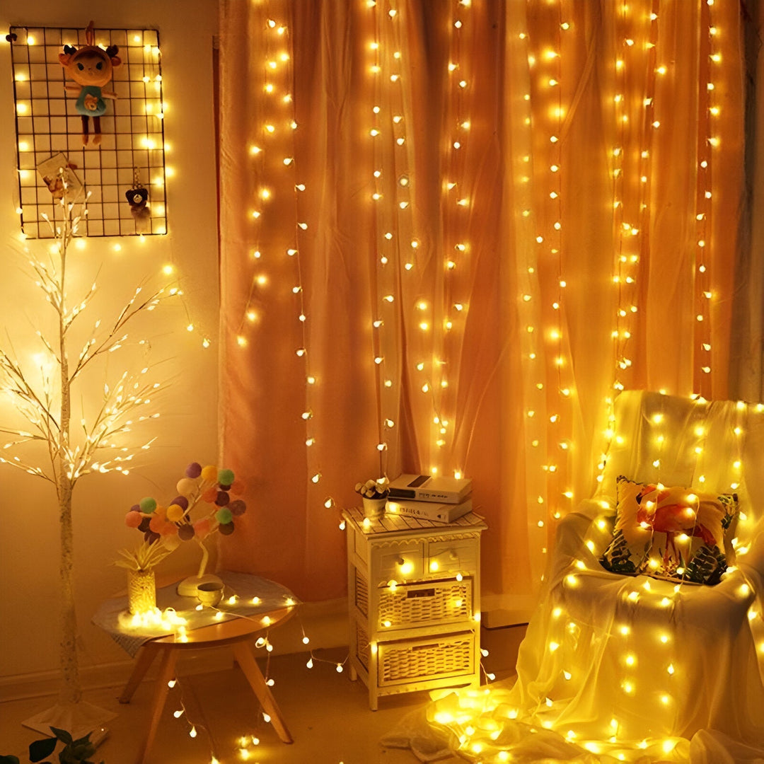 Lisslune | Sparkle String Lights - Decorative Ball, Flower, Star, Snowflake LED String Lights