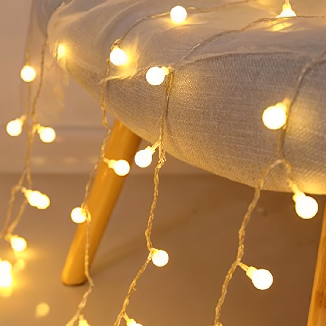 Lisslune | Sparkle String Lights - Decorative Ball, Flower, Star, Snowflake LED String Lights