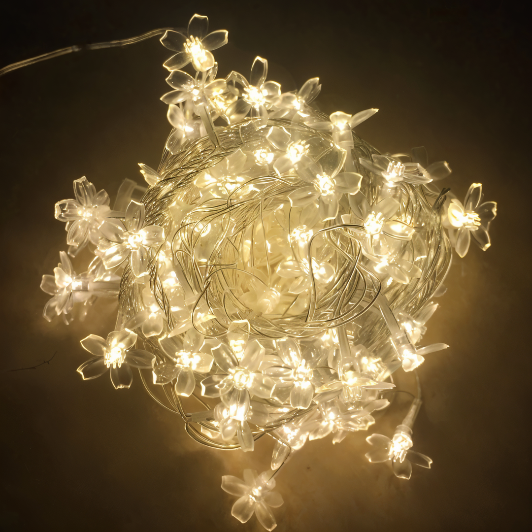 Lisslune | Sparkle String Lights - Decorative Ball, Flower, Star, Snowflake LED String Lights