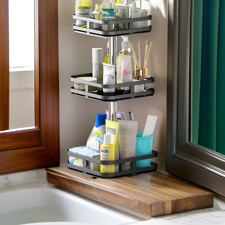 Lisslune | Spice Rack - 360° Rotatable Multi-Functional Shelf for the Kitchen - Organize with Ease!