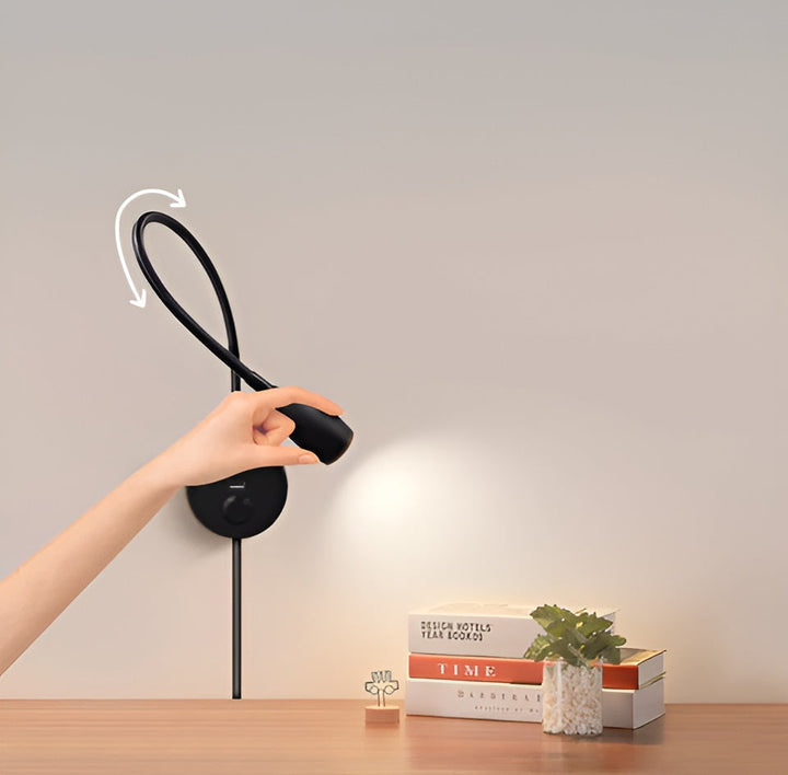 Lisslune | GlowShift Wall Lamp with USB Charger - Adjustable Mood Lighting
